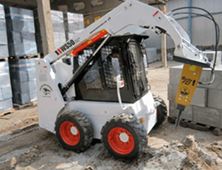 Гидромолот Delta F-4 SX на погрузчике Forway WS50